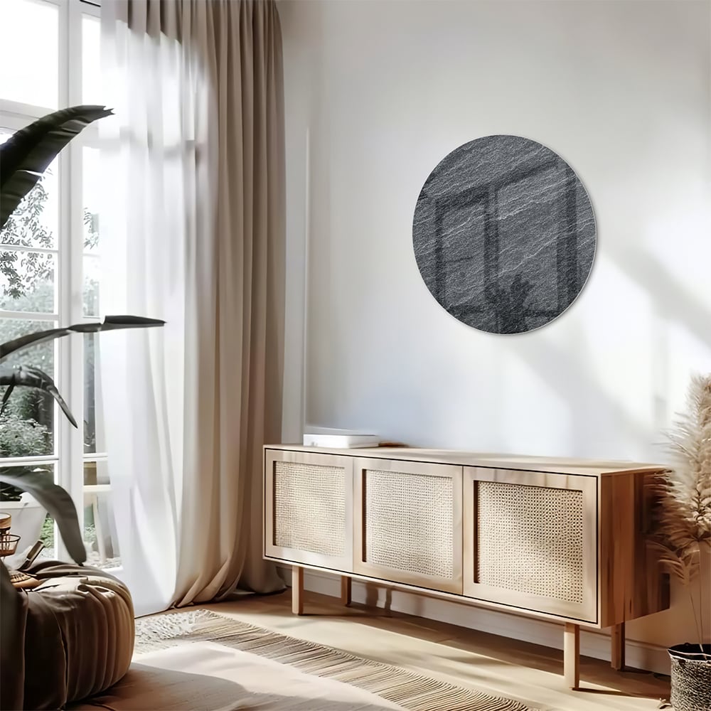 Stilvolles Glasbild mit abstraktem Muster