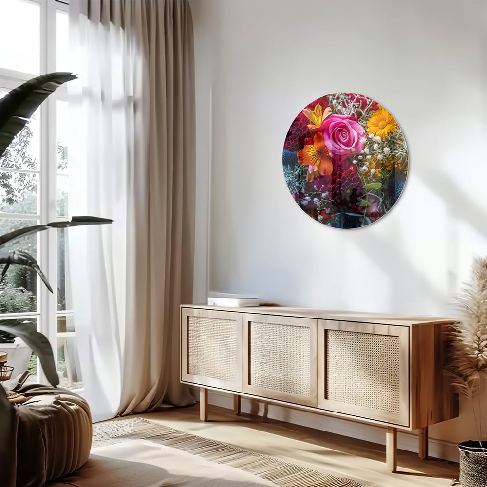Glasbild – Bunte Blütenpracht