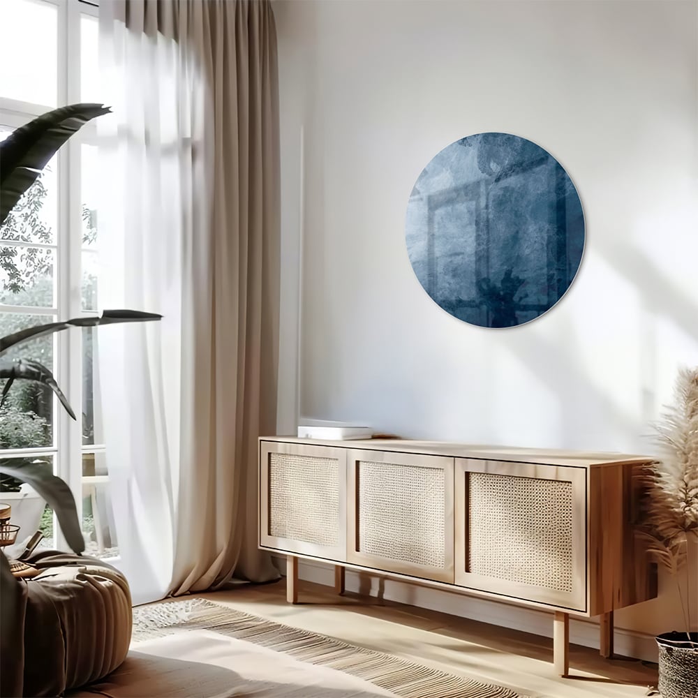 Königsblaues Glasbild – verschiedene Größen