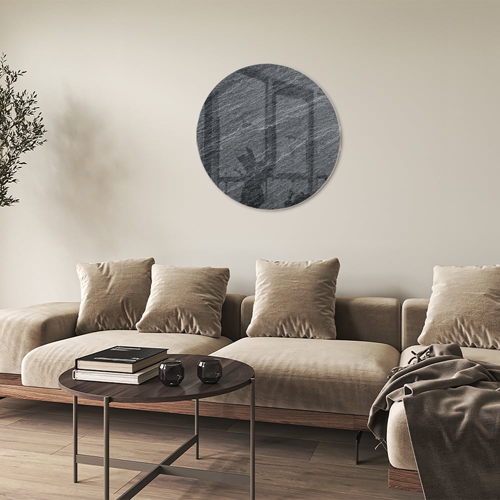 Stilvolles Glasbild mit abstraktem Muster