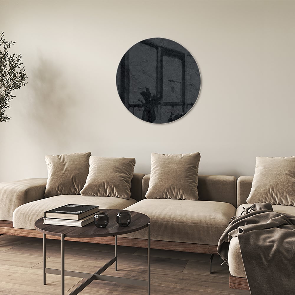 Minimalistisches Glasbild für moderne Innenräume