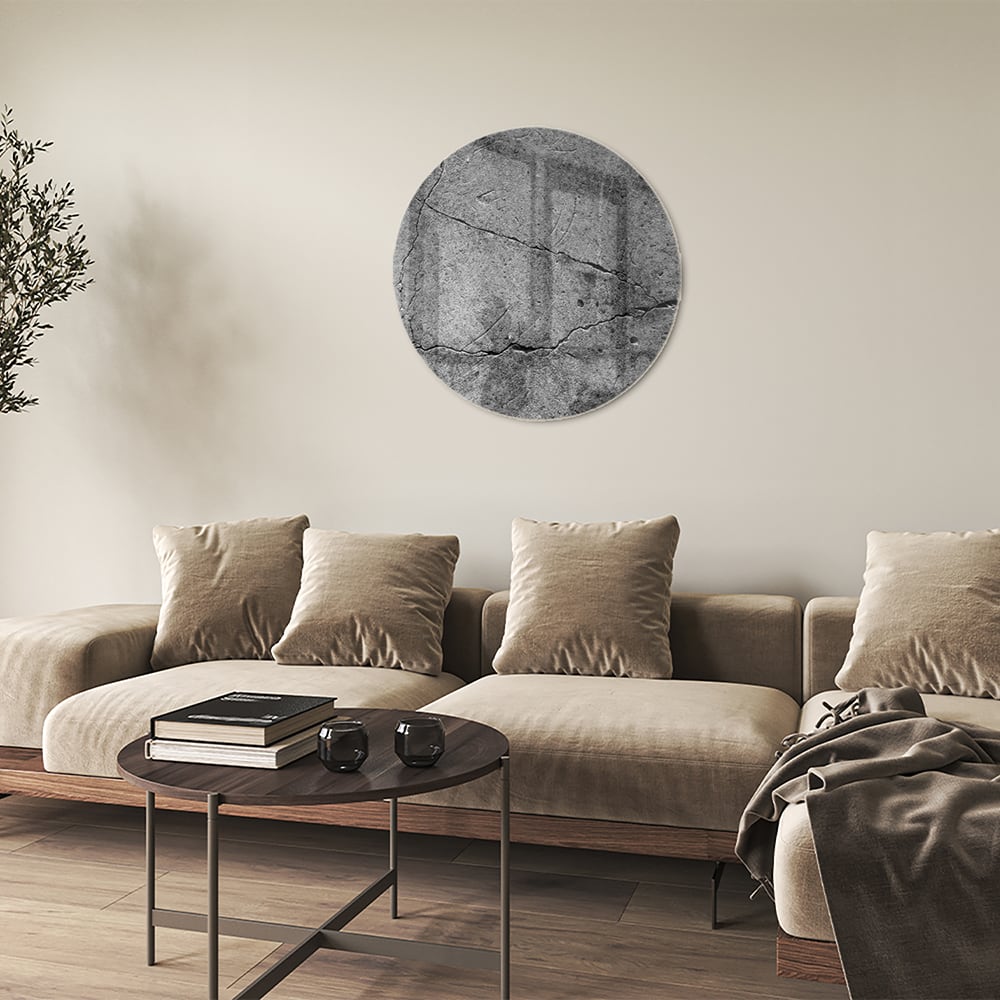 Elegantes Glasbild mit abstrakter Struktur