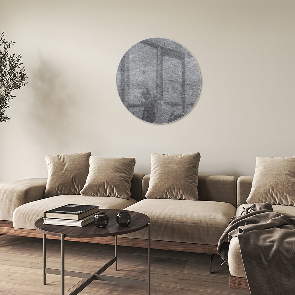 Modernes Glasbild in Grautönen für Ihr Interieur