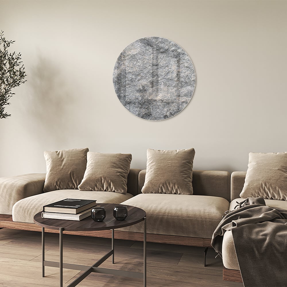 Elegantes Glasbild mit abstrakter Textur