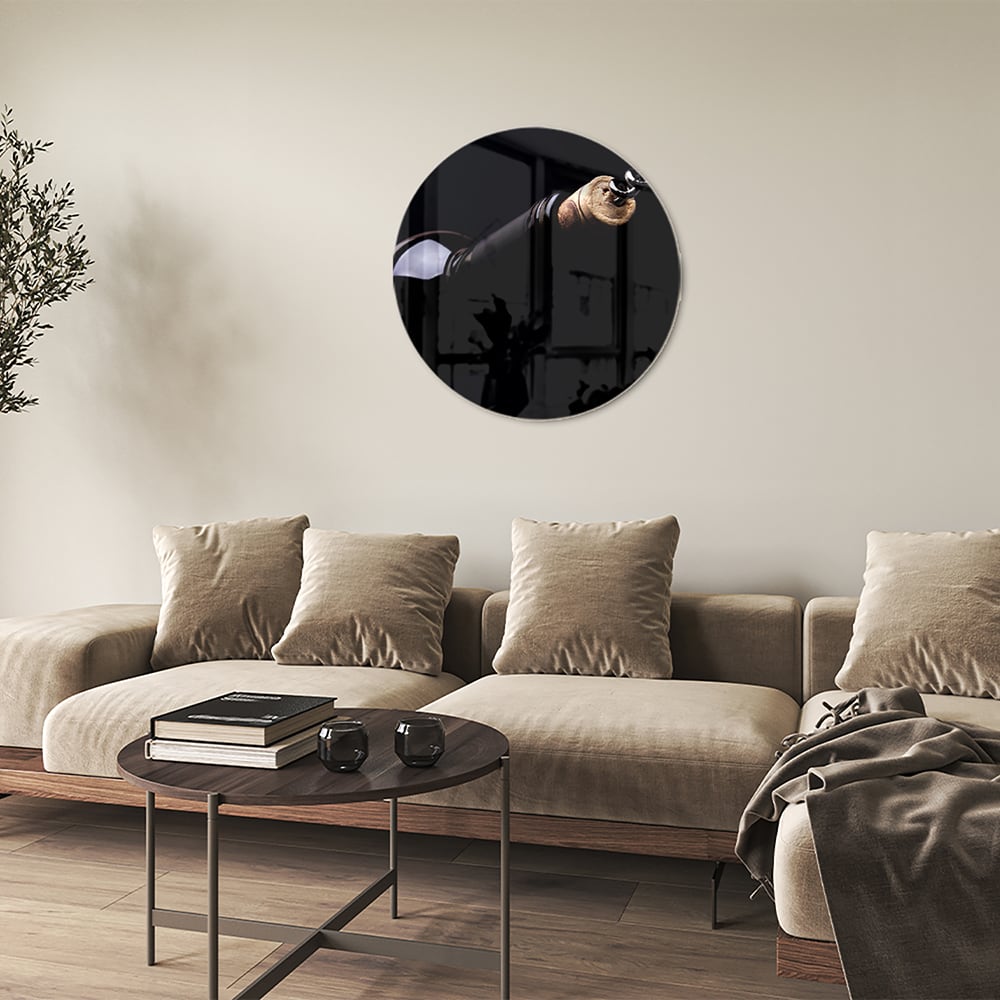 Elegantes Glasbild mit Griff