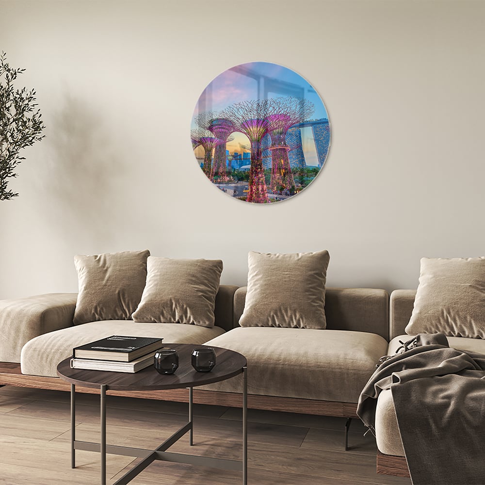 Glasbild mit Baum des Lebens