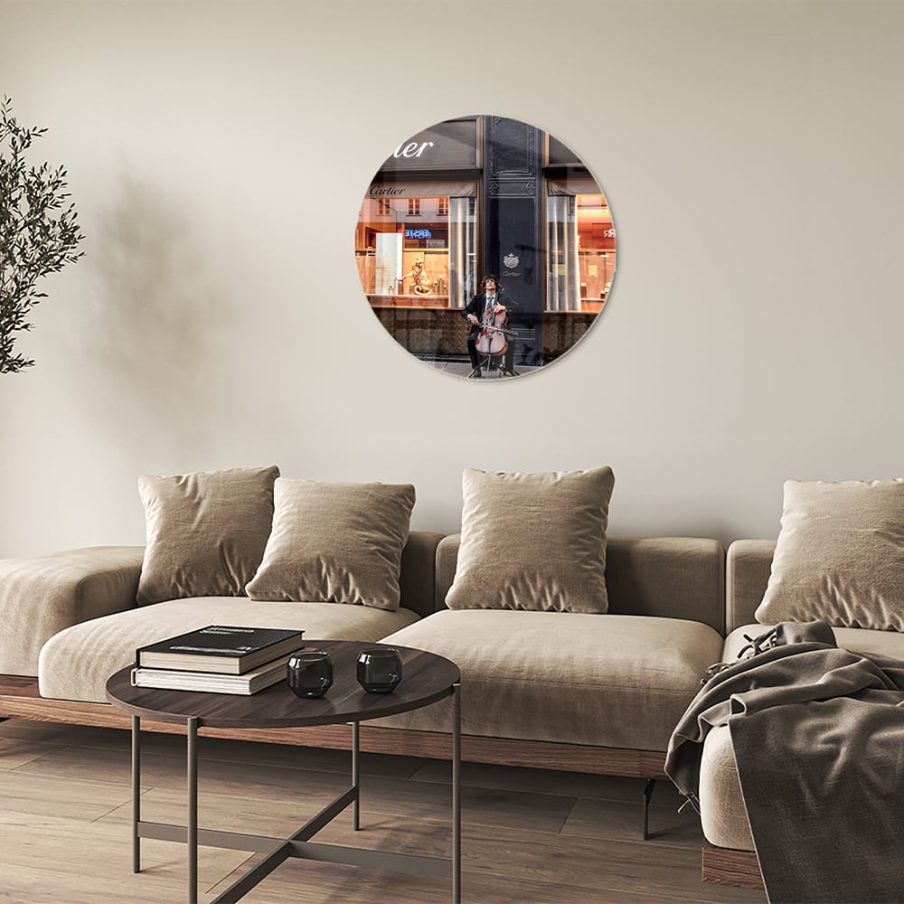 Luxuriöses Cartier-Glasbild für Ihr Interieur