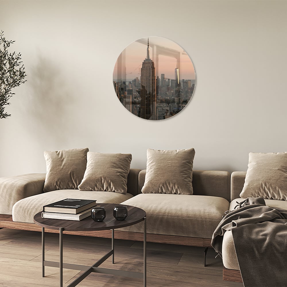 Glasbild mit dem Empire State Building