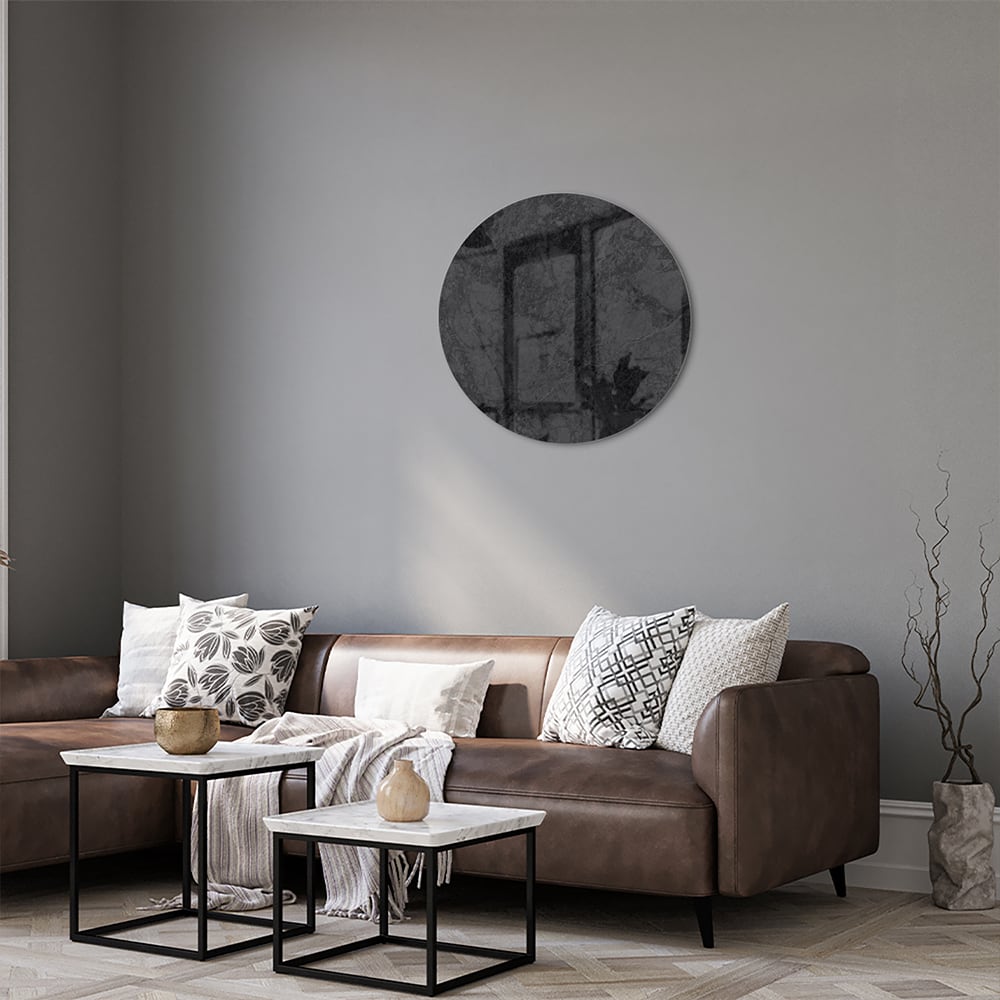 Elegantes Glasbild mit abstrakter Dekoration
