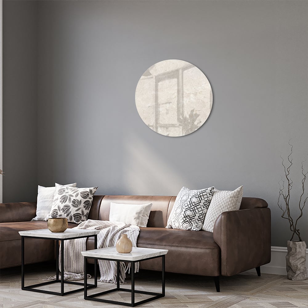 Elegantes Glasbild mit dezenten Schattendetails
