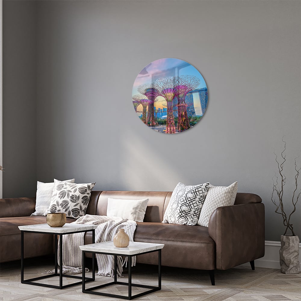 Glasbild mit Baum des Lebens