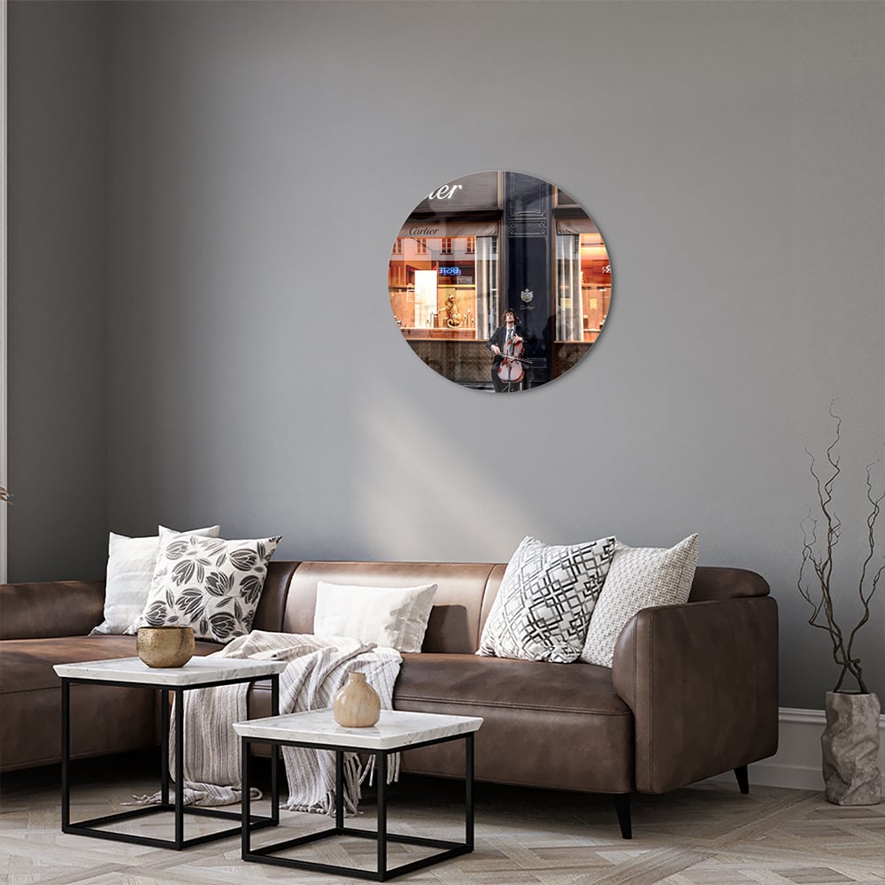 Luxuriöses Cartier-Glasbild für Ihr Interieur