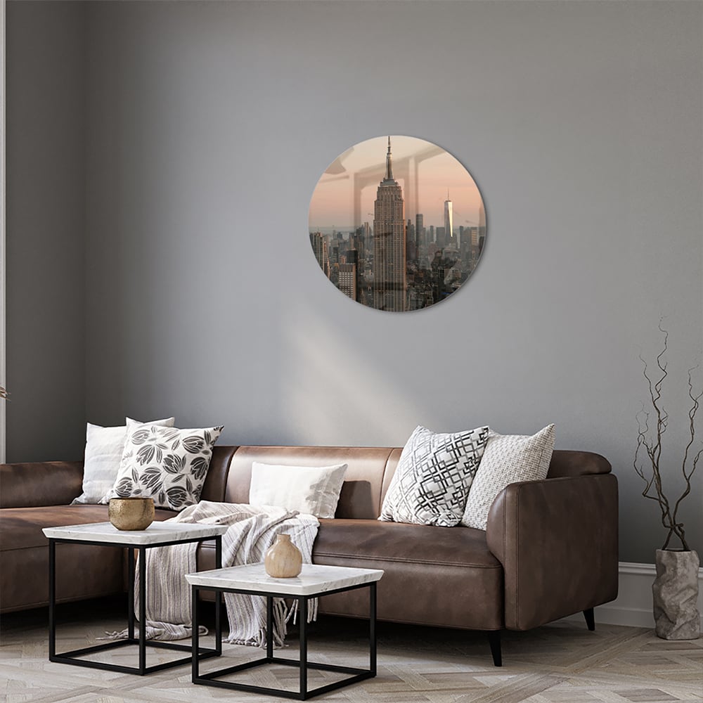 Glasbild mit dem Empire State Building