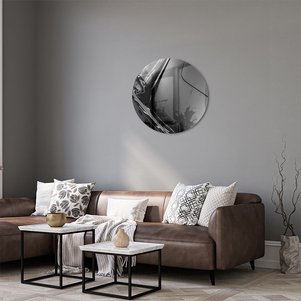 Elegantes Glasbild mit modernem abstraktem Design